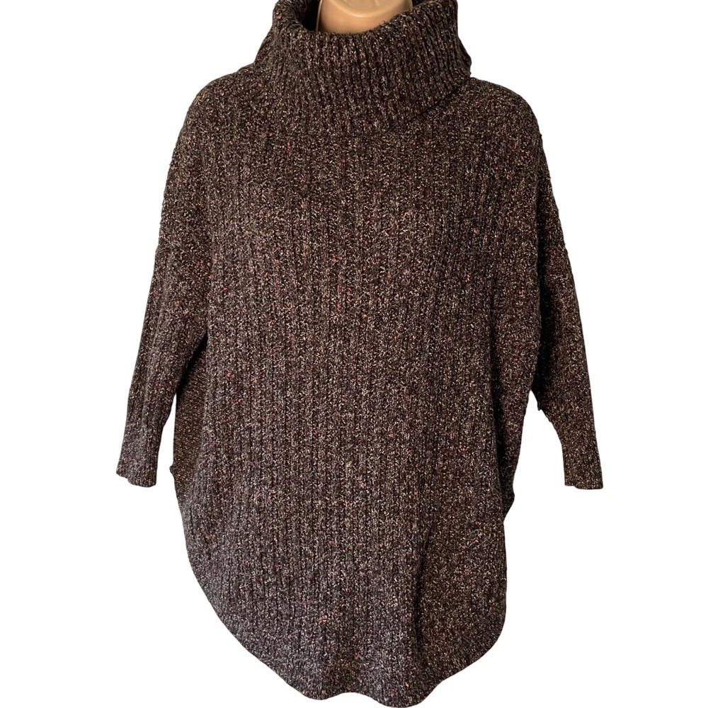 Express Cowl Neck Sweater Women's Size XS 3/4 Sleeve Multicolor‎ Casual